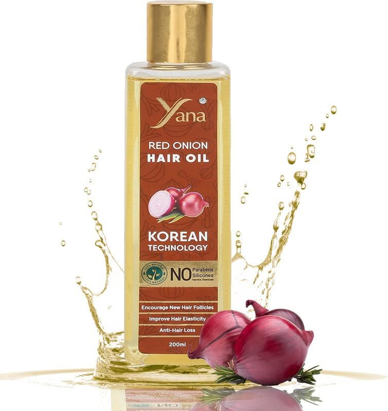 Yana Yana Red Onion Hair Oil for Men and Women Girls for Long Hair by Korean Technology image number 2
