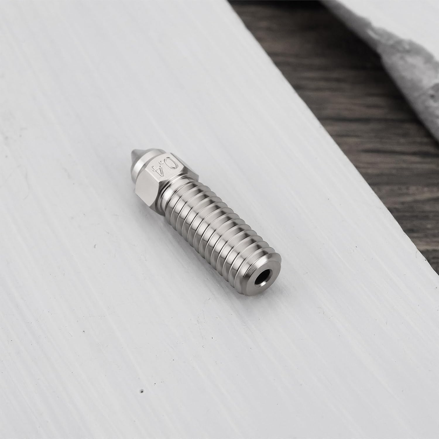 OTOTEC 2Pcs 0.4Mm 3D Printer Nozzle Chrome Zirconium Copper Compatible with Creality K1 K1 MAX Compatible with Ender 3 V3 KE CR-10 SE CR-M4 image number 4