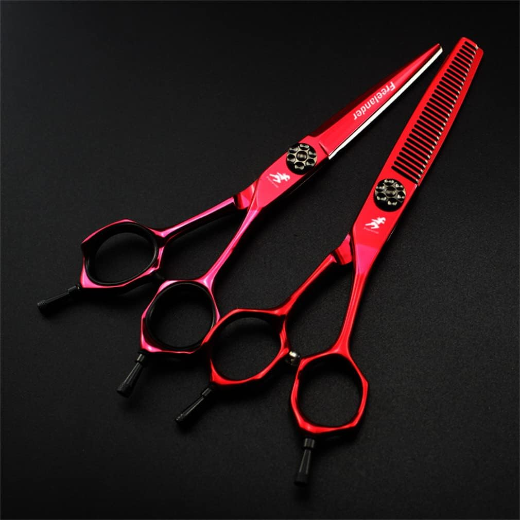 High End Professional Hairdressing Scissors Set/Flat Scissors/Thinning Scissors/Free Comb/Scraper/Professional Scissors Set image number 4