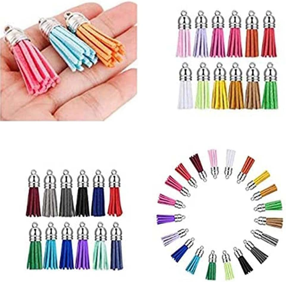 90Pcs Acrylic Discs Clear Heart Keychain Blanks Charms and Colourful Tassel Key Rings for DIY Crafts Jewelry Making