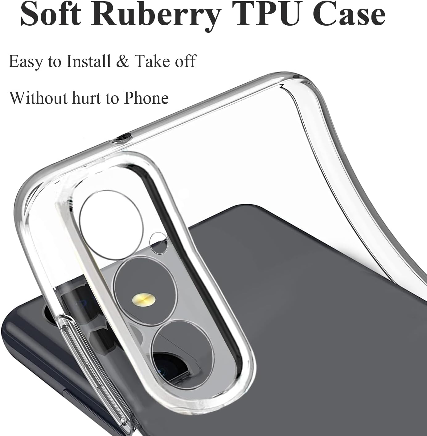 Unov Case Compatible with Galaxy S25 plus Galaxy S24 plus Case Clear with Design Soft TPU Shock Absorption Slim Embossed Pattern Protective 6.7 Inch (Sierra Mountains) image number 5