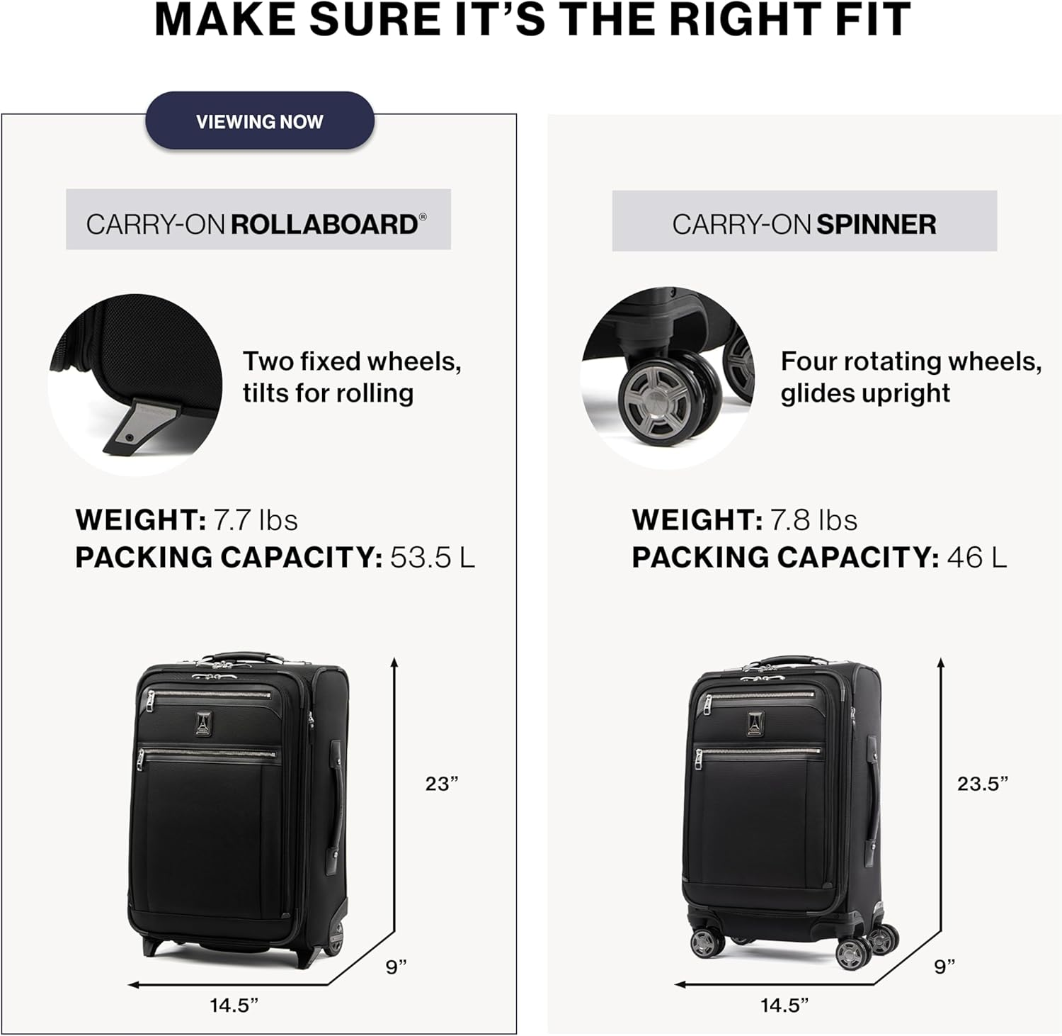 Travelpro Platinum&reg; Elite 22" Expandable Carry-On Rollaboard&reg; Suiter Suitcase
