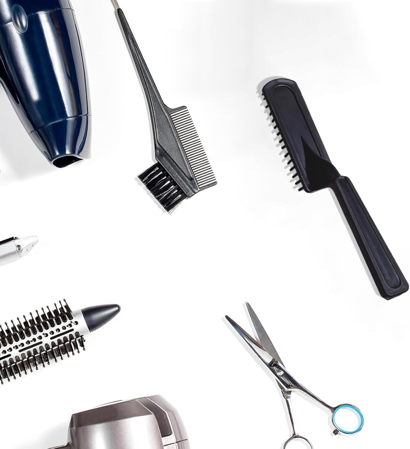 Anneratteryer Pack of 8 Hair Comb Curling Comb for Curls Hair Dye Brush Hair Highlight Comb Women Hair Styling Comb Tool for Colouring Tool Brush Balance Women (Black) image number 3