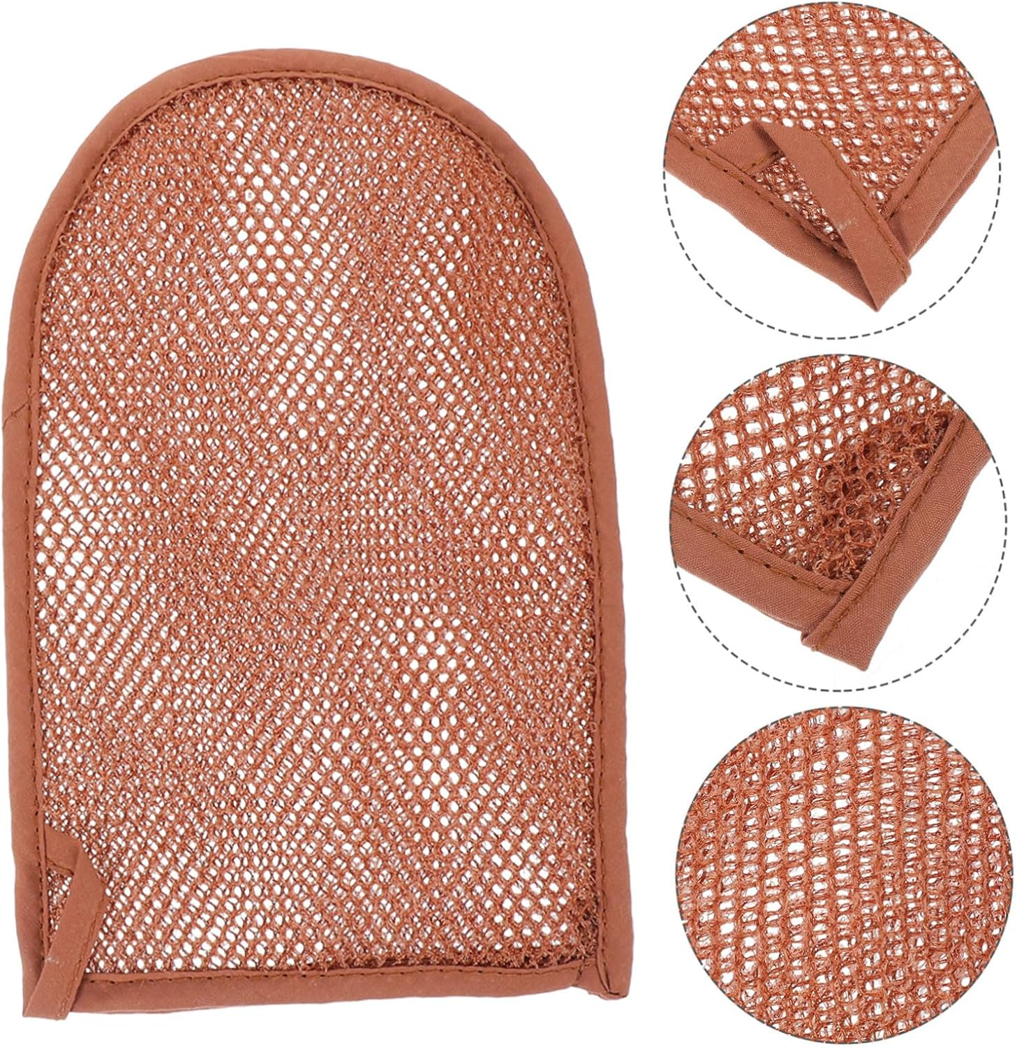 LIFKOME 2Pcs Exfoliating Gloves for Shower Scrubber Mitts Deep Exfoliating Mittens for Body Care Comfortable Bathing Suitable for Home Travel Use image number 2