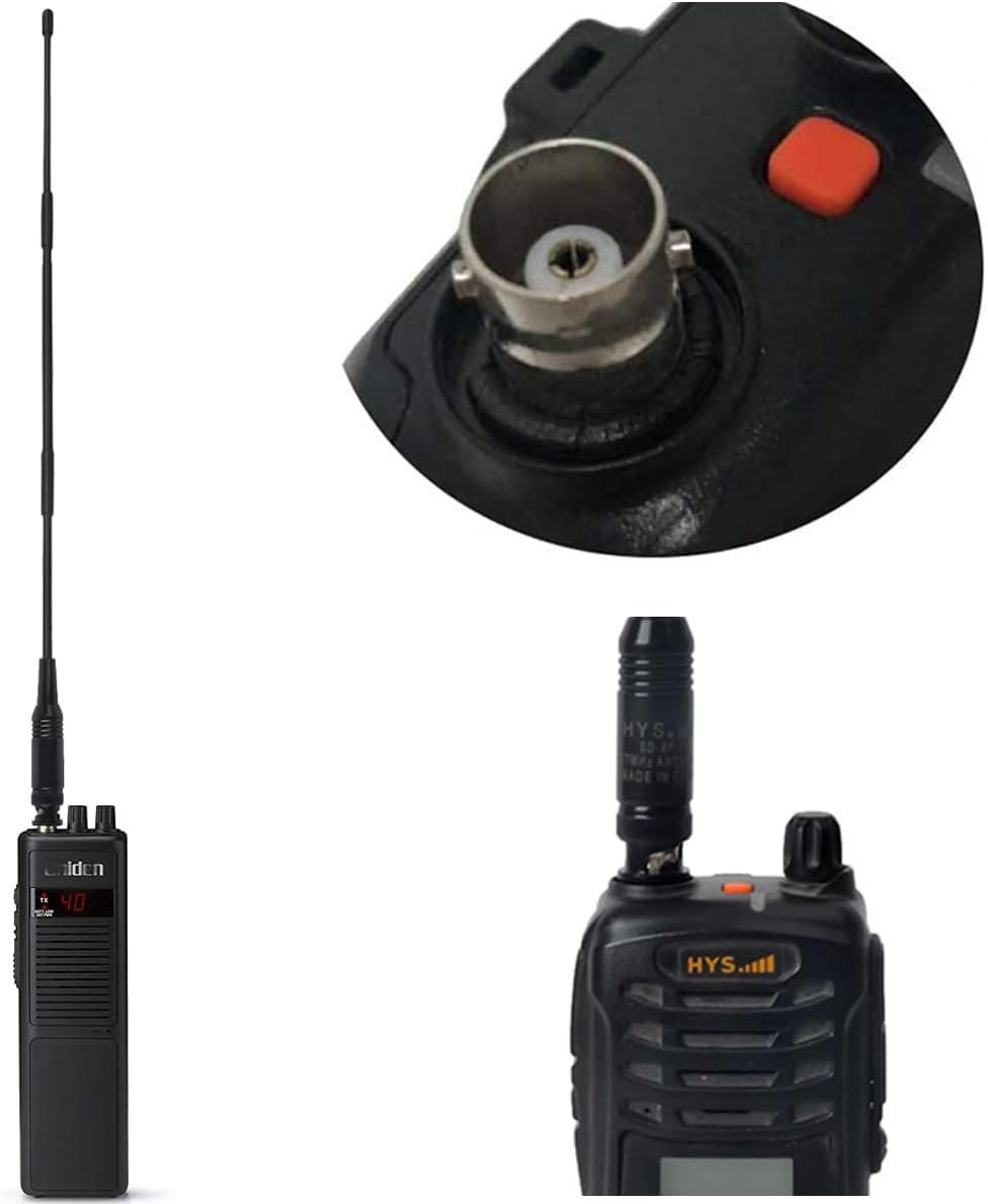 HYS 27Mhz 13-Inch for CB Handheld/Portable Radio with BNC Connector Compatible with Cobra Midland Uniden Anytone CB Radio