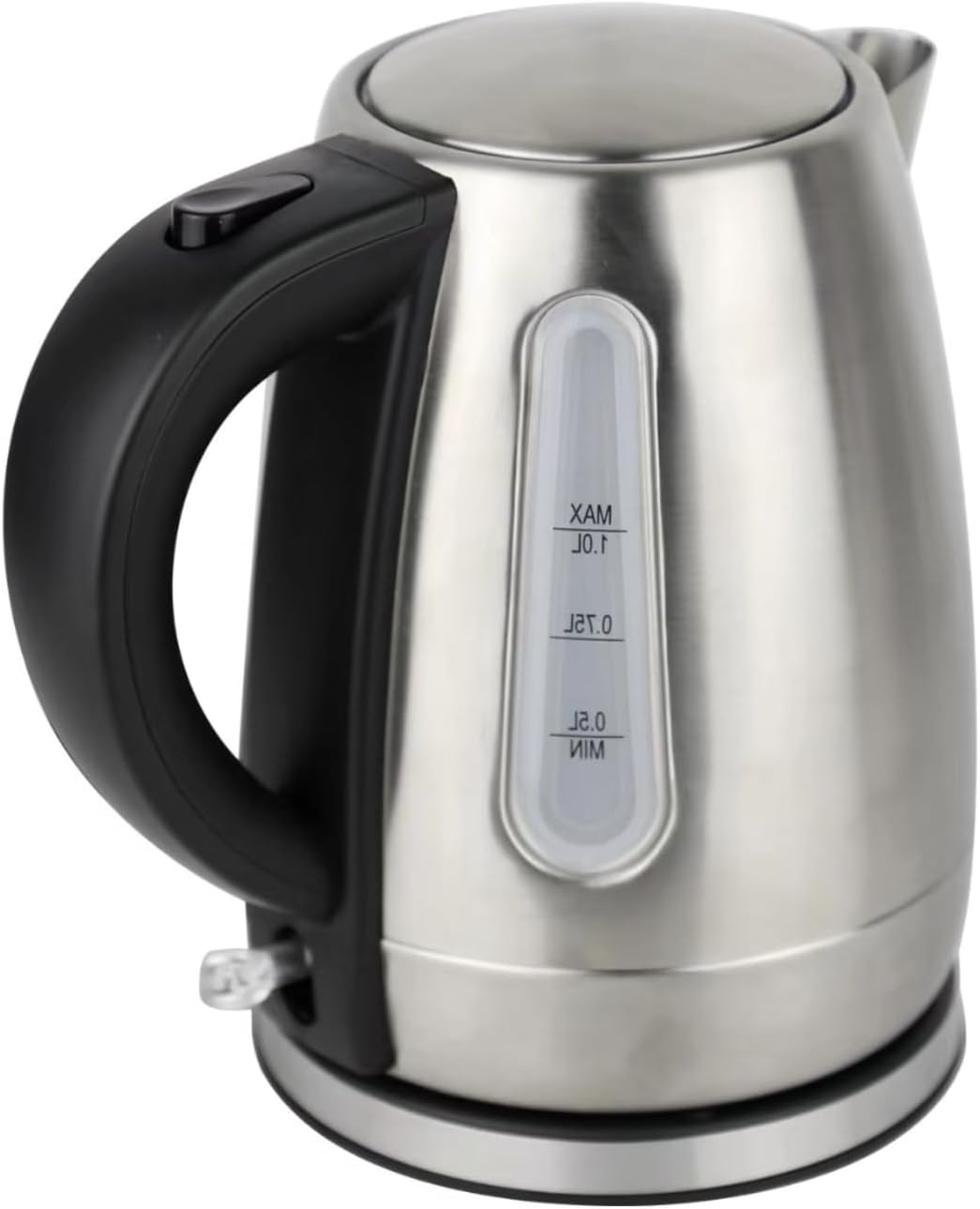 Dolphy 1.0L Electric Kettle &ndash; Stainless Steel, Fast Boil, Auto Shut-Off & Overheat Protection &ndash; Compact Hot Water Boiler for Tea & Coffee &ndash; Black &ndash; 2200W image number 2