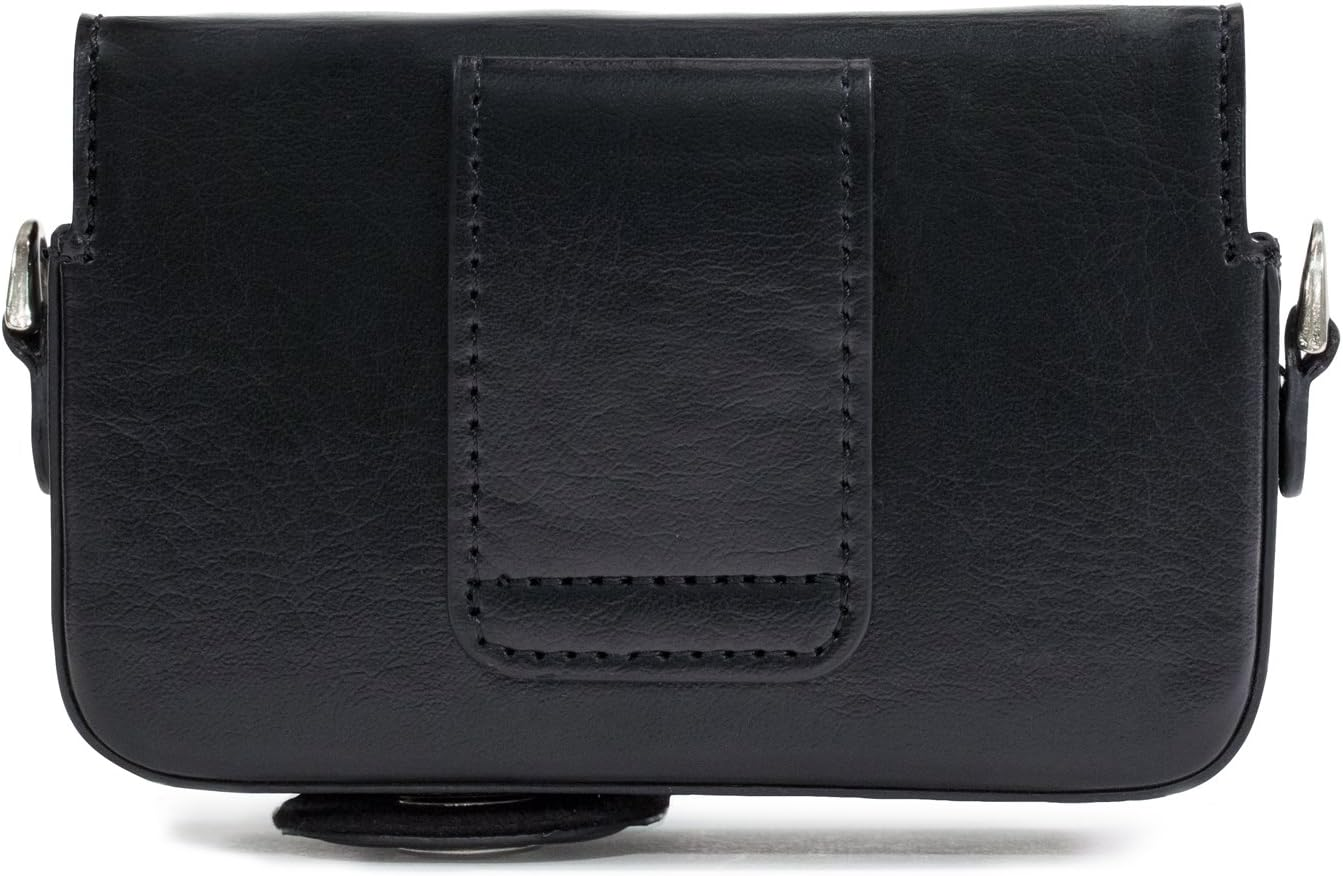 Megagear Leather Camera Case with Strap Compatible with Sony Cyber-Shot DSC-RX100 VII, DSC-RX100 VI, DSC-RX100 V, DSC-RX100 IV, DSC-RX100 III, DSC-RX100 II, ZV-1 - Black image number 5