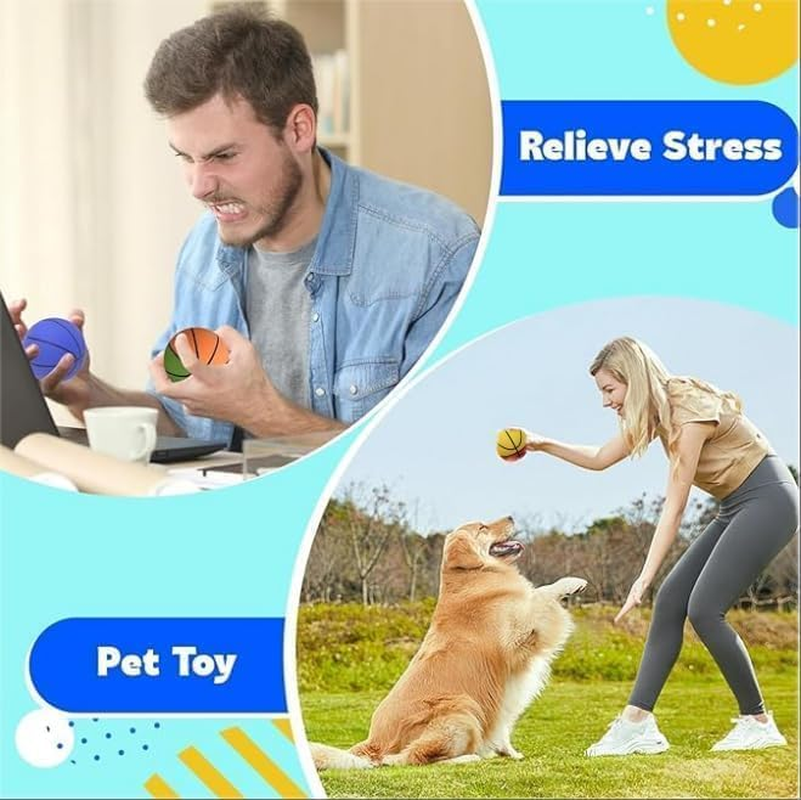 Rubber Bouncy Handball - Multi-Color Set of 6 | High-Bounce Kids' Ball for Outdoor Games, School Sports & Party Favors | Durable, Non-Toxic & Safe for Children(60Mm) image number 2