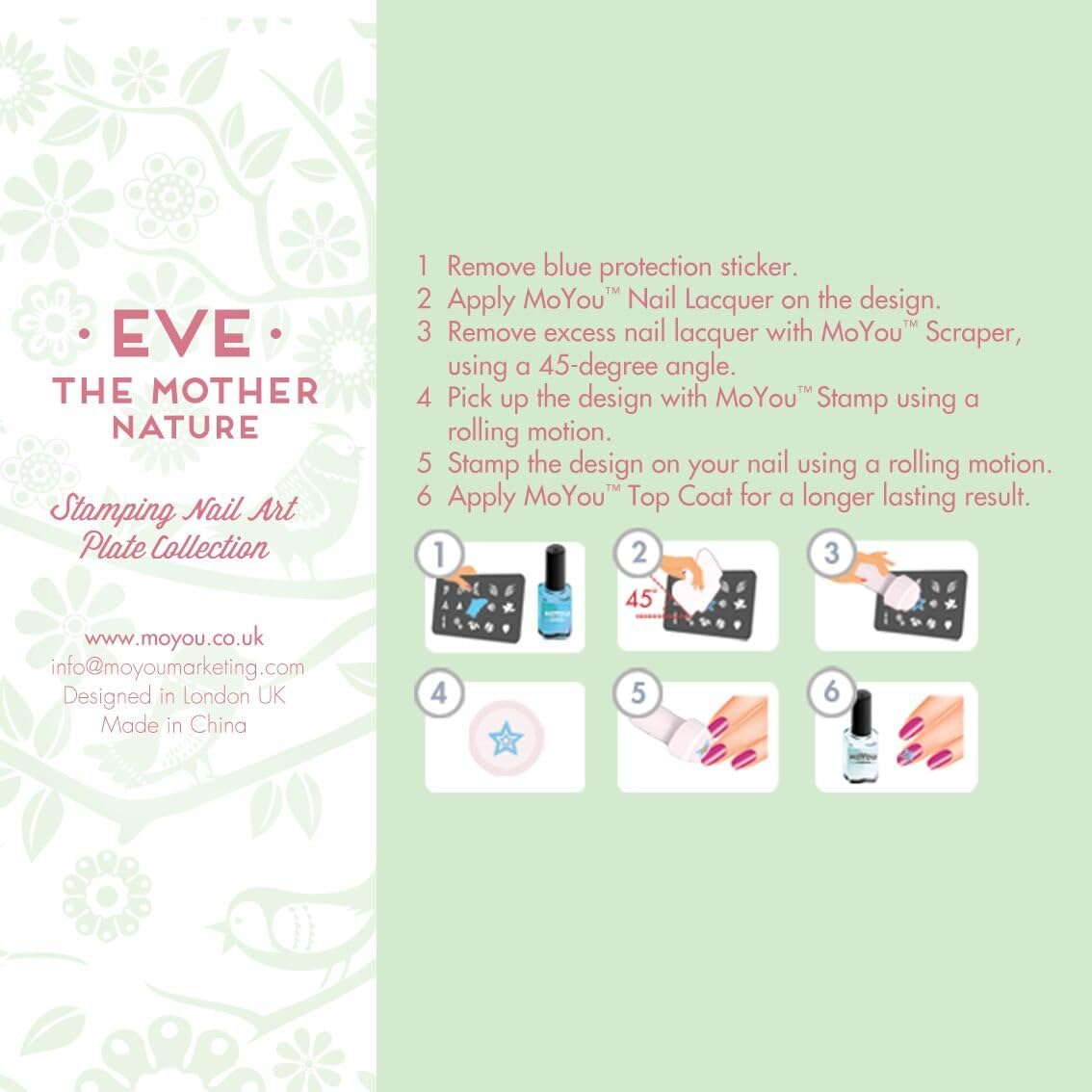 Moyou -London Stencil Mother Nature Collection 12
