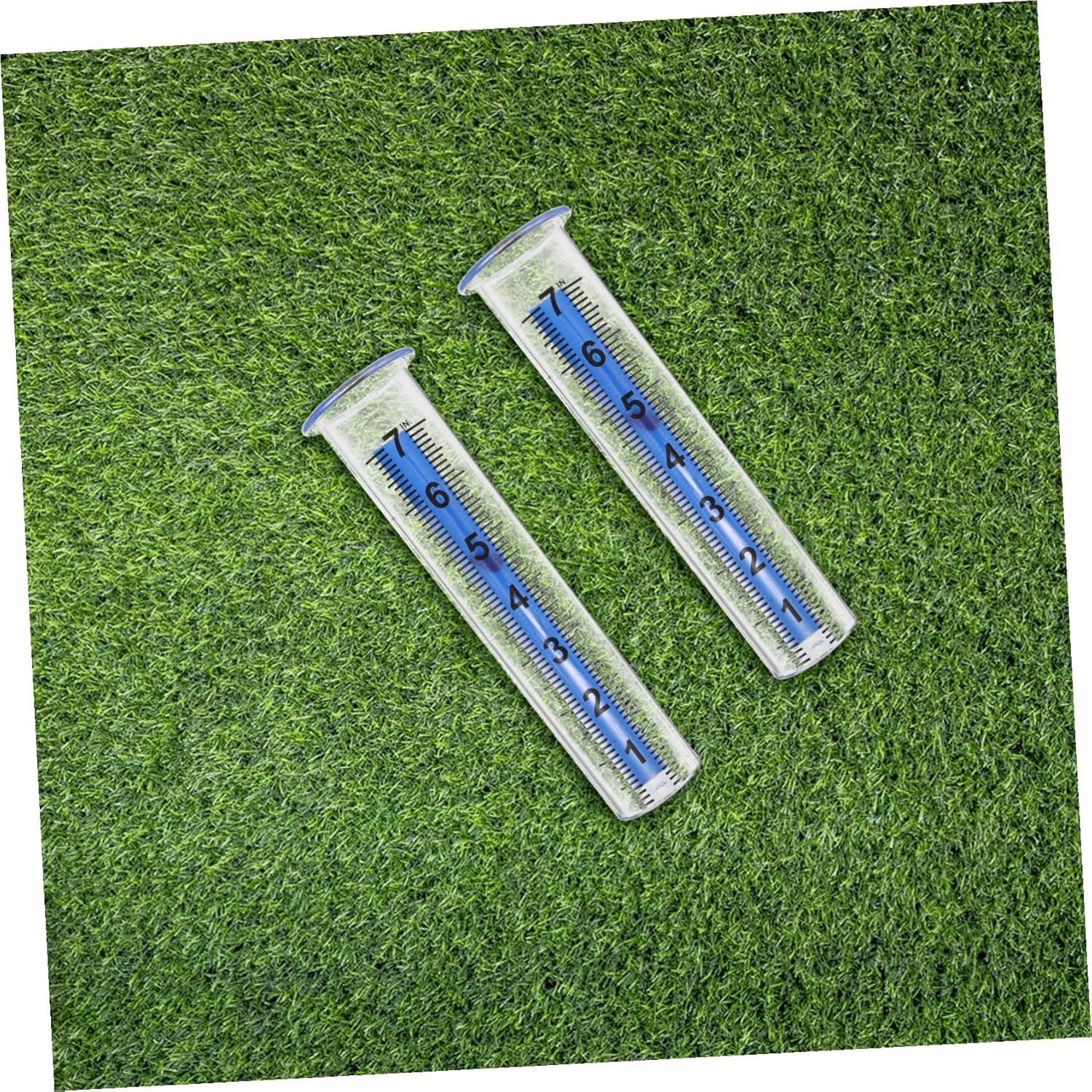 Alasum 4PCS Outdoor Rain Gauge Tubes Plastic Measurement Tubes for Garden Lawn Backyard Plants Frost-Resistant Transparent Weatherproof Rainwater Measuring Tools image number 2