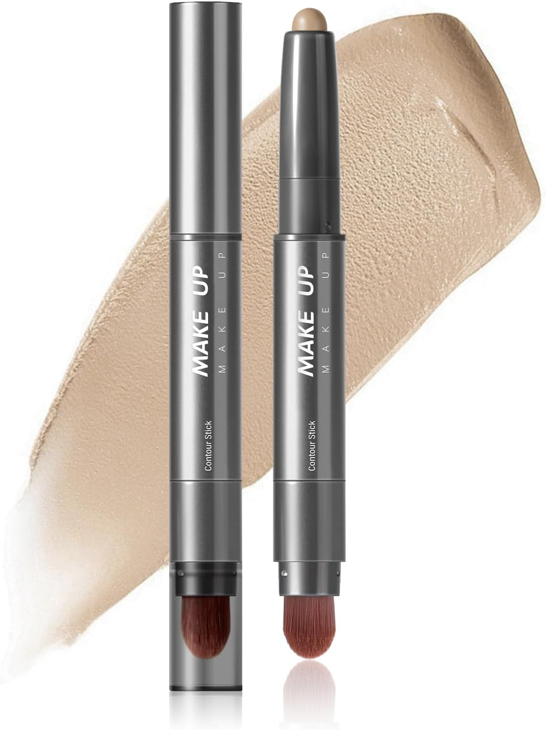 DAGEDA Cool Toned Contour Stick,Cream Contour Makeup with Brush,Lightweight, Blendable, Longlasting Creamy Bronzer Stick, Matte Finish Natural Face Contouring Makeup