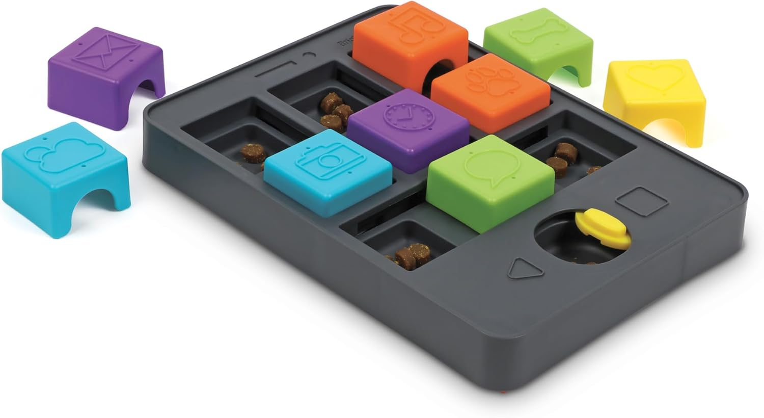 Brightkins Pup Phone Treat Puzzle for Dogs, Interactive Dog Toys for Boredom, Stimulation Brain Game, Slow Feeder Dog Bowl, Dog Presents, Birthday Dog Toy image number 4