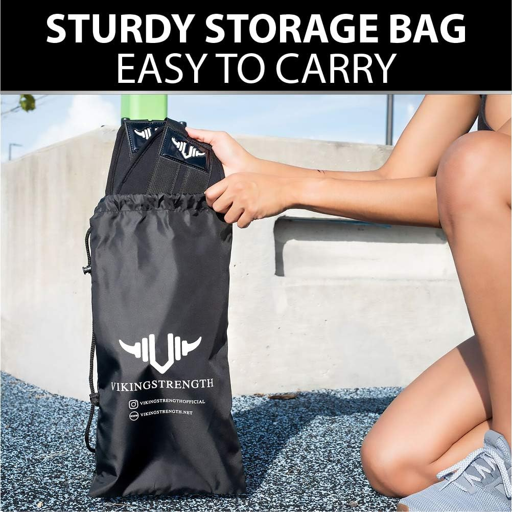 Vikingstrength AB Straps - Premium Home Gym Exerciser Ab Slings Pair for Pull up Bar - Hanging Leg Raiser Fitness for Six Pack - Workout Equipment for Men & Women + Bonus Bag image number 3