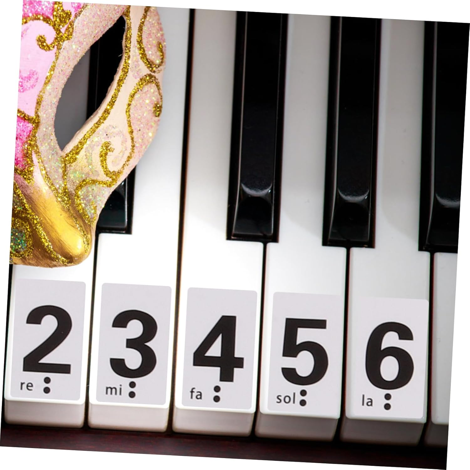 TOPPERFUN Piano Number Stickers for Keys Removable Decals for Easy Learning for Beginners Fits Electronic Keyboards and Pianos Convenient Teaching Tool image number 3