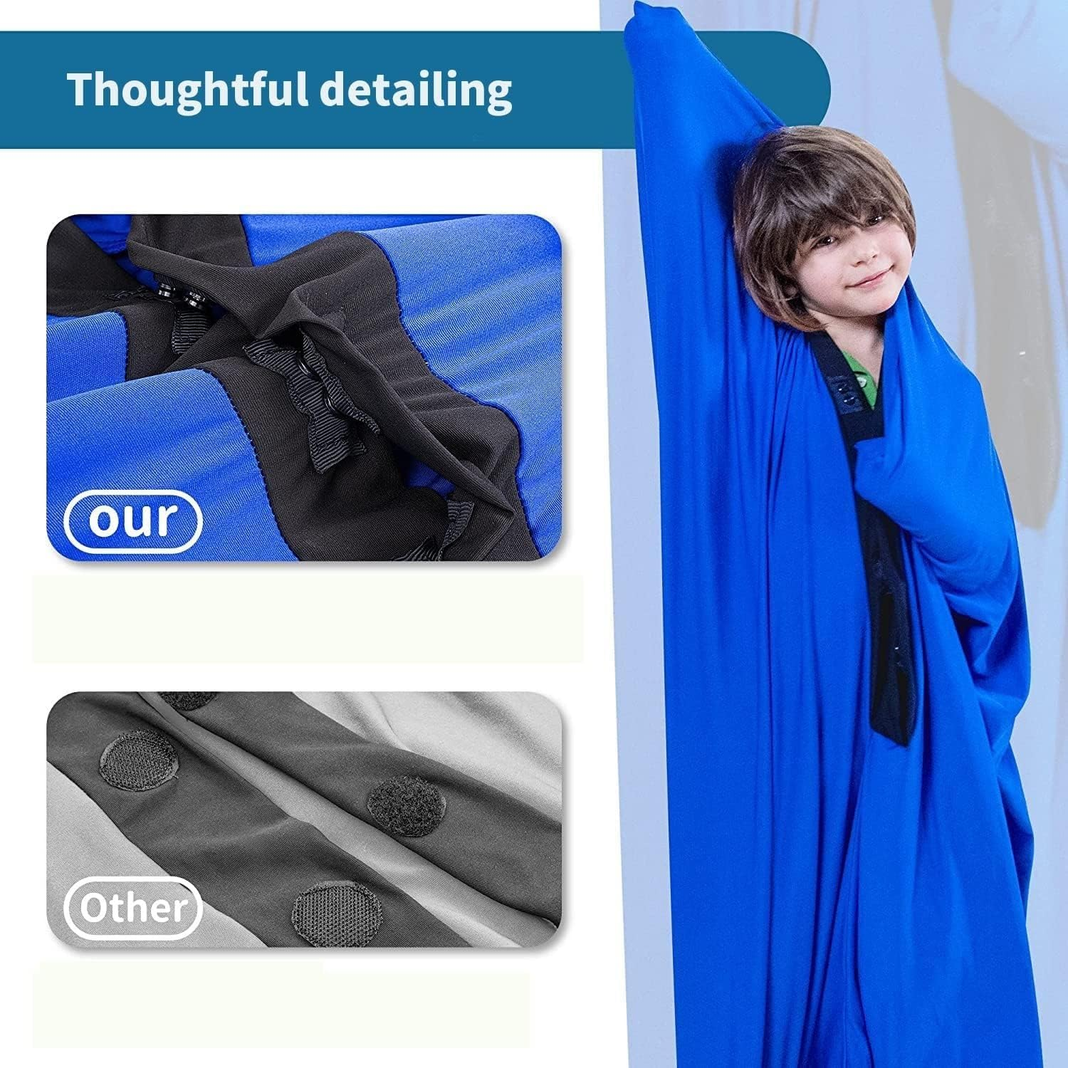 WGUST Sensory Body Sock for Autism for Kids Adults Boys Girls Full Body Wrap for Hyposensitivity Compression Anxiety ADHD ASD Special Needs (Color : Green, Size : Xl/X-Large-74 * 165Cm) image number 2