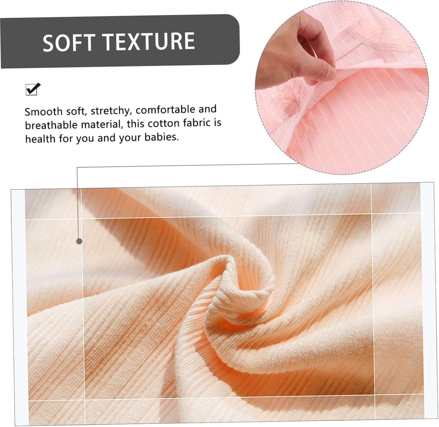 Baluue 3Pcs Maternity High Waist Cotton Panties for Pregnant Women Adjustable Waistband Comfortable Everyday Wear Underwear image number 3