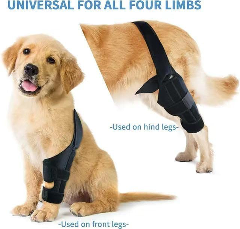 Dog Knee Brace for Cruciate Ligament Injuries, Joint Pain and Soreness, Better Recovery ACL Brace, Adjustable Back Leg Brace Dogs (L, Black) image number 1