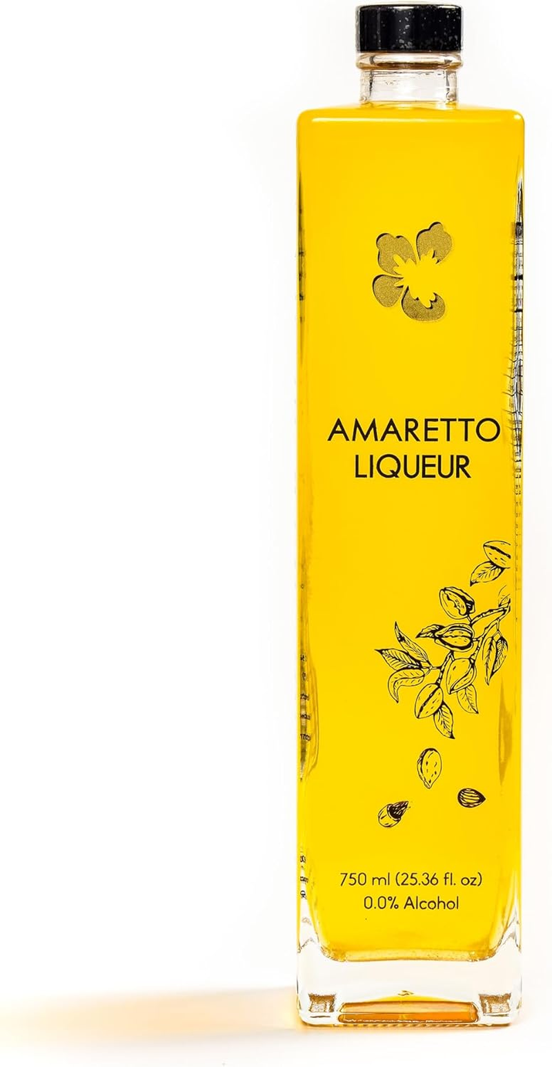 Sakurafresh Amaretto | Zero Alcohol Liqueur, Alternate for Disaronno / BOLS Amaretto in Cocktails Recipes | Awards Winning - Seven Global Medals |All Natural Botanicals Extract | Use in Godfather Cocktail, Amaretto Martini, Amaretto Cola, Pina Amore or Caf&eacute; Amore Cocktails