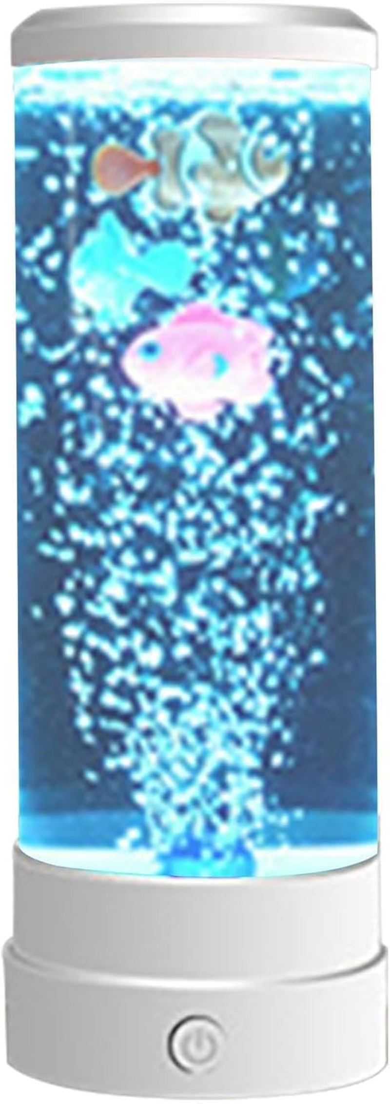 Bubble Fish Tube Light,Aquarium Lamp Bubble Fish Night Light - Color Changing Realistic Bubble Tube Lamp for Cafe Bedroom Bar Restaurant Home Jeciy-Au image number 2