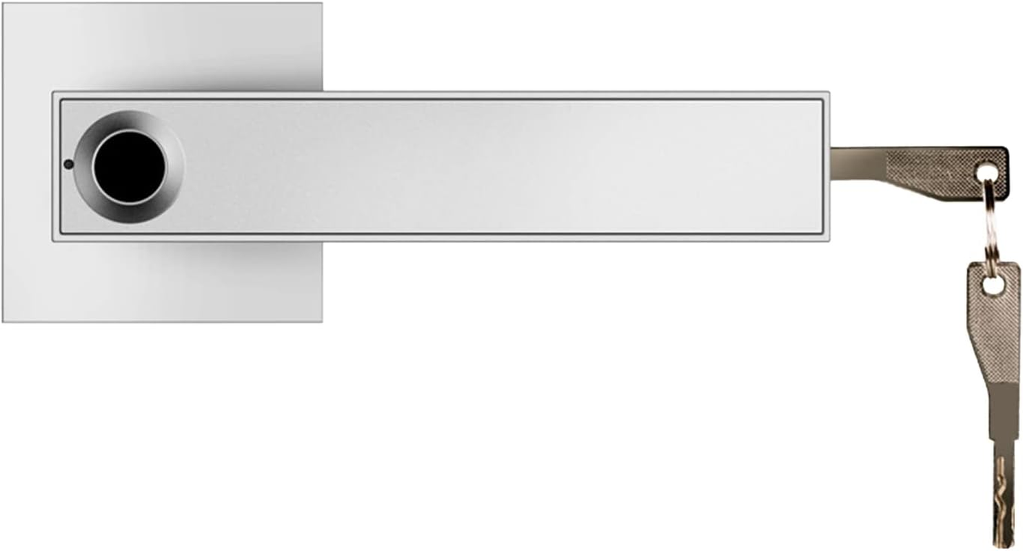 Mingzhe 30 Groups Fingerprint Door Lock Smart Door Knob Gate Locks Left-Right Open Door Lever Lock Set Entry Door Lock for Home Interior Door Bedroom Hotel Warehouse Office