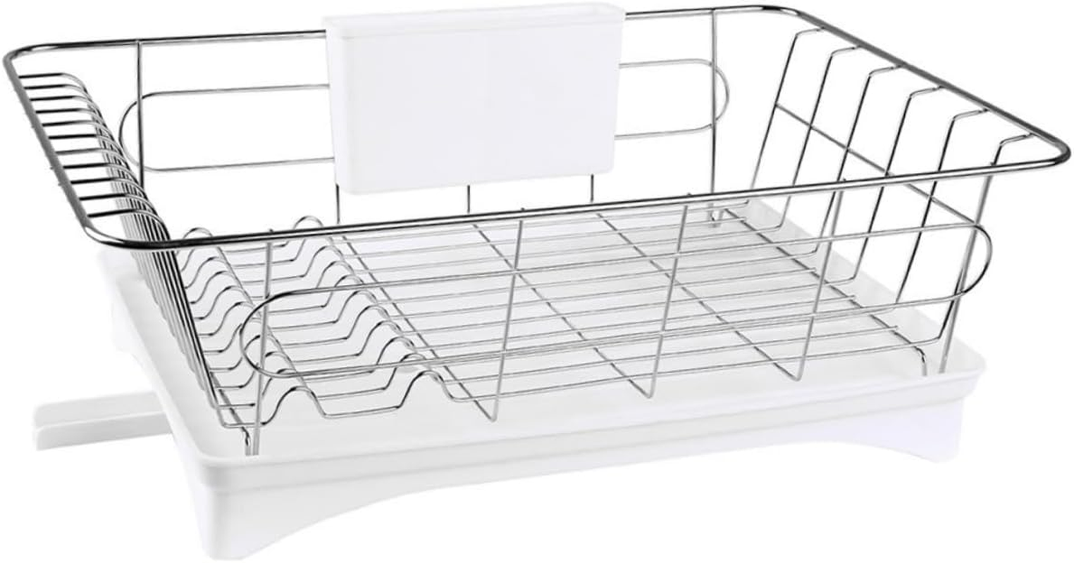 HOLIDYOYO Dish Drying Rack Kitchen Storage Dish Drainer over Sink Drying Rack Kitchen Organisation Utensils Draining Tray Holder Strainer Home image number 5