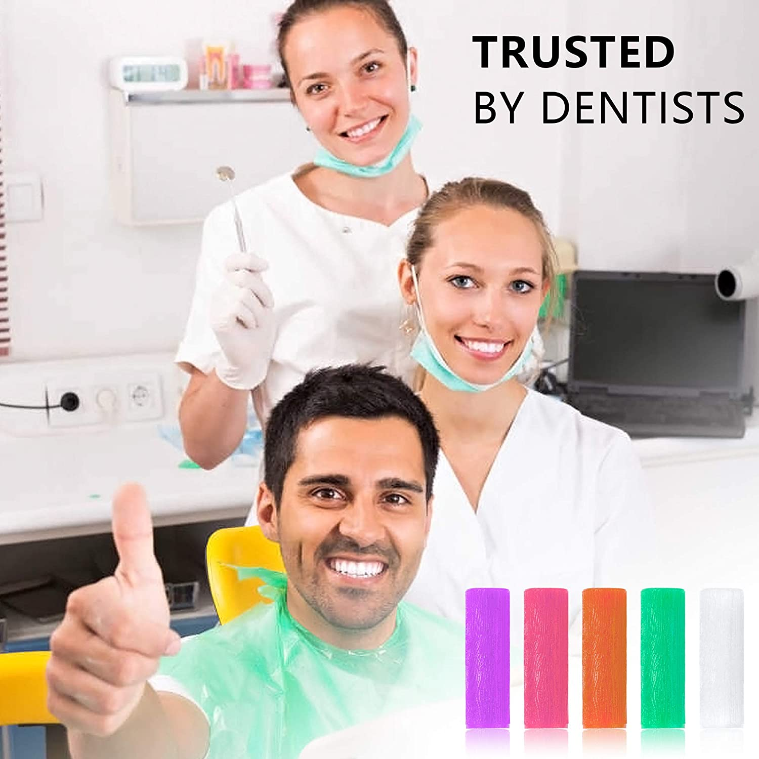 20 Pcs Aligner Tray Seaters Aligner Chewies Aligner Seater Chewies for Aligner Trays Chompers Aligner Trays 5 Colors image number 3