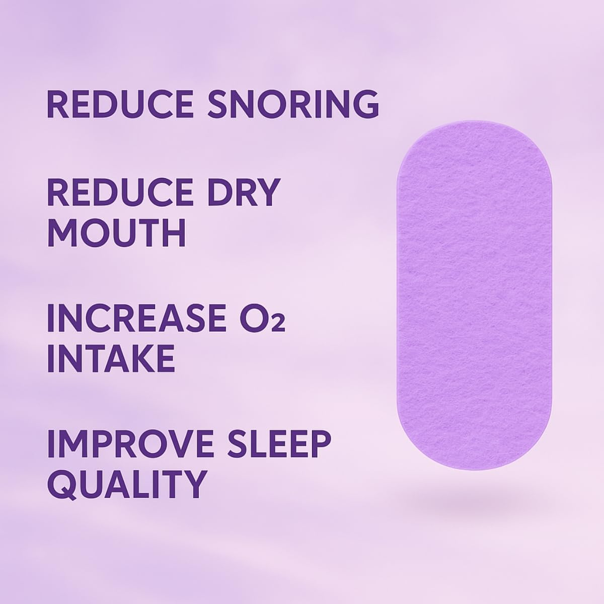 Lavender Scented Mouth Tape for Sleeping 30 anti Snoring Sleep Tape | Hypoallergenic Sleep Strips - 30 Pack