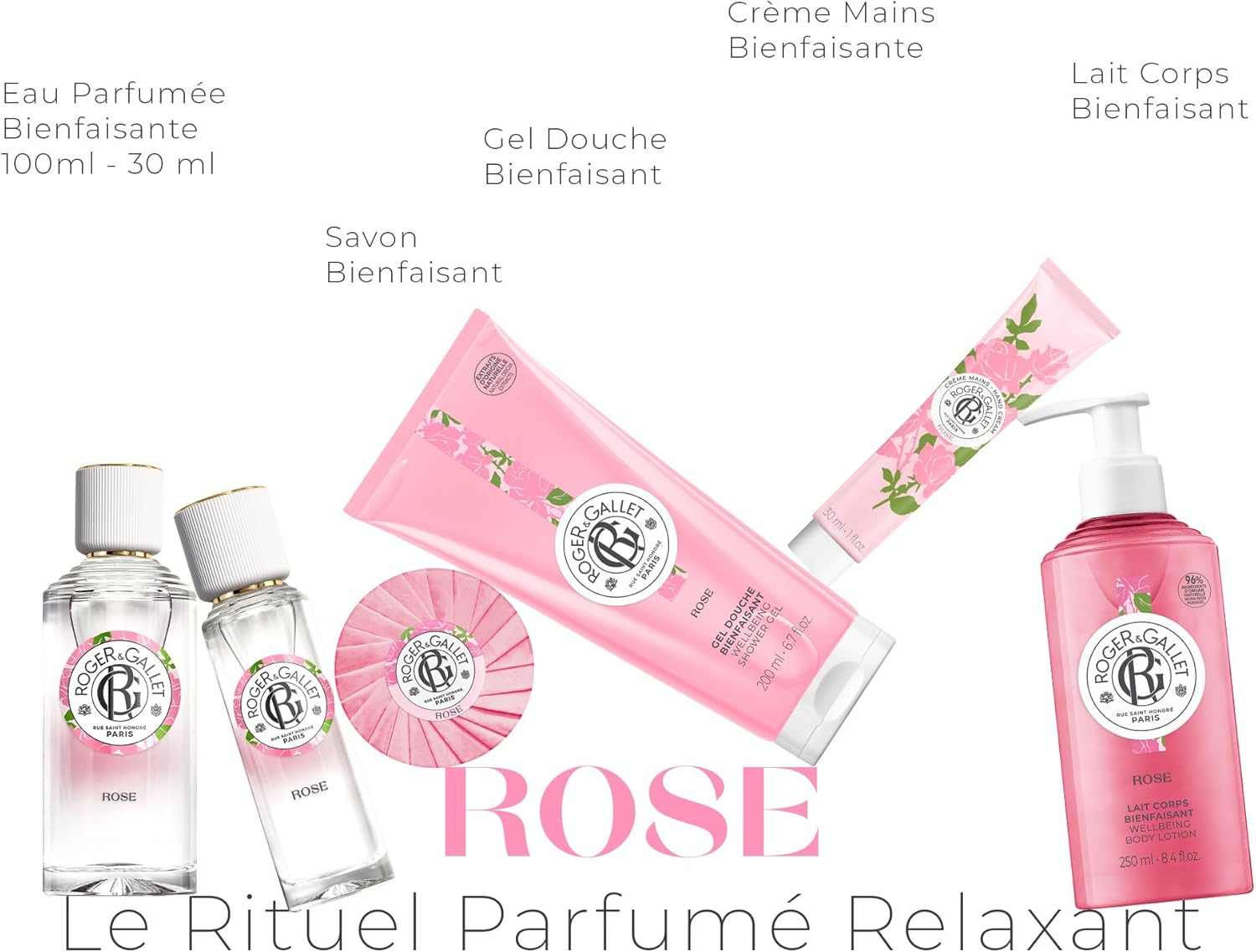 Wellbeing Shower Gel - Rose by Roger & Gallet for Unisex - 6.7 Oz Shower Gel