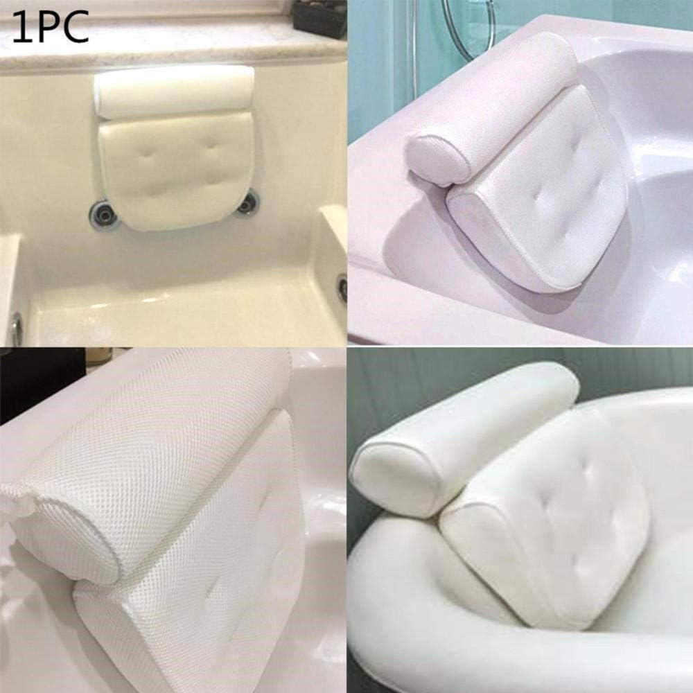 Breathable 3D Mesh Spa Bath Pillow with Suction Cups Neck and Back Support Spa Pillow for Home Hot Tub Bathroom Accersories image number 1
