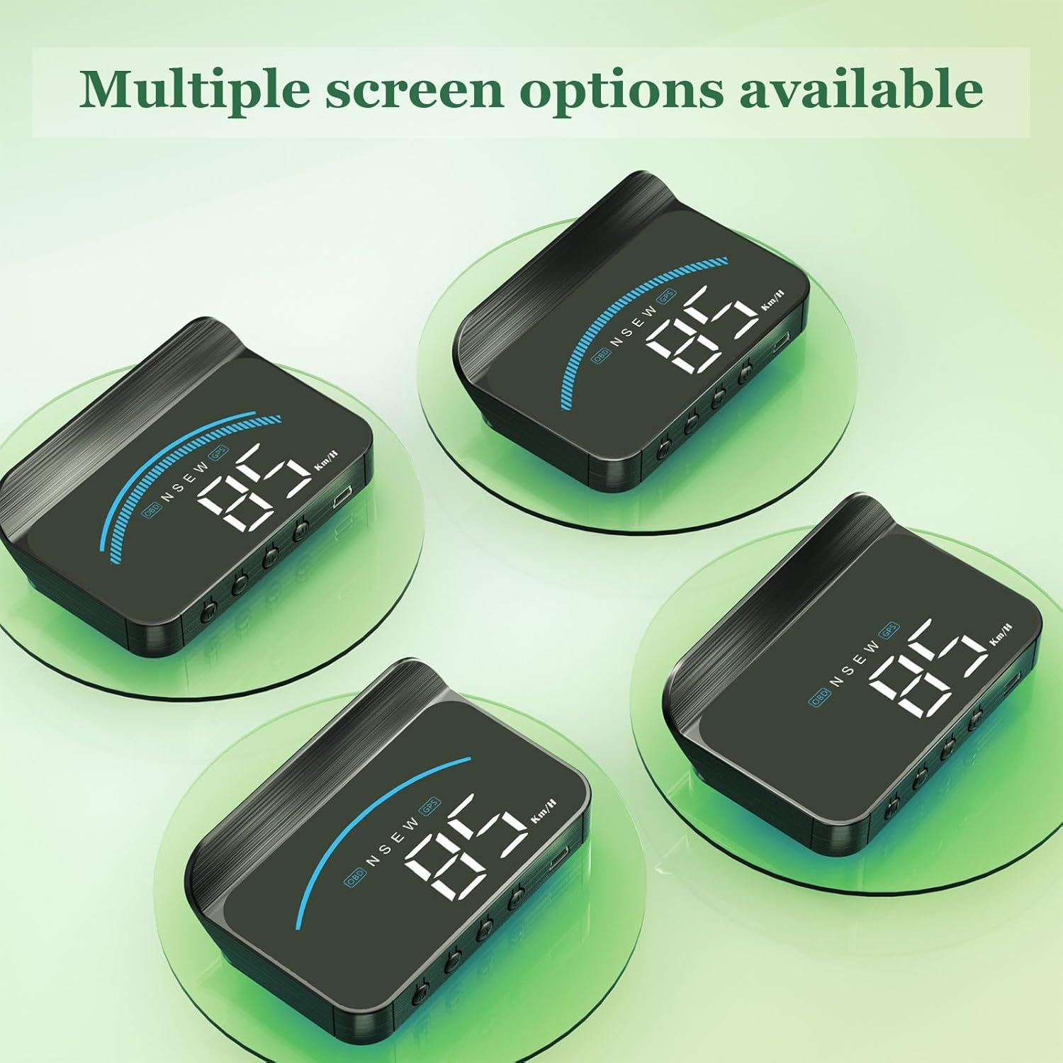 Heads up Display for Cars M11,Universal OBD+GPS Digital Speedometer Dual System 3.5 Inches HUD with Speed,Water Temperature,Driving Mileage,Overspeed Alarm,Suitable for All Cars image number 2