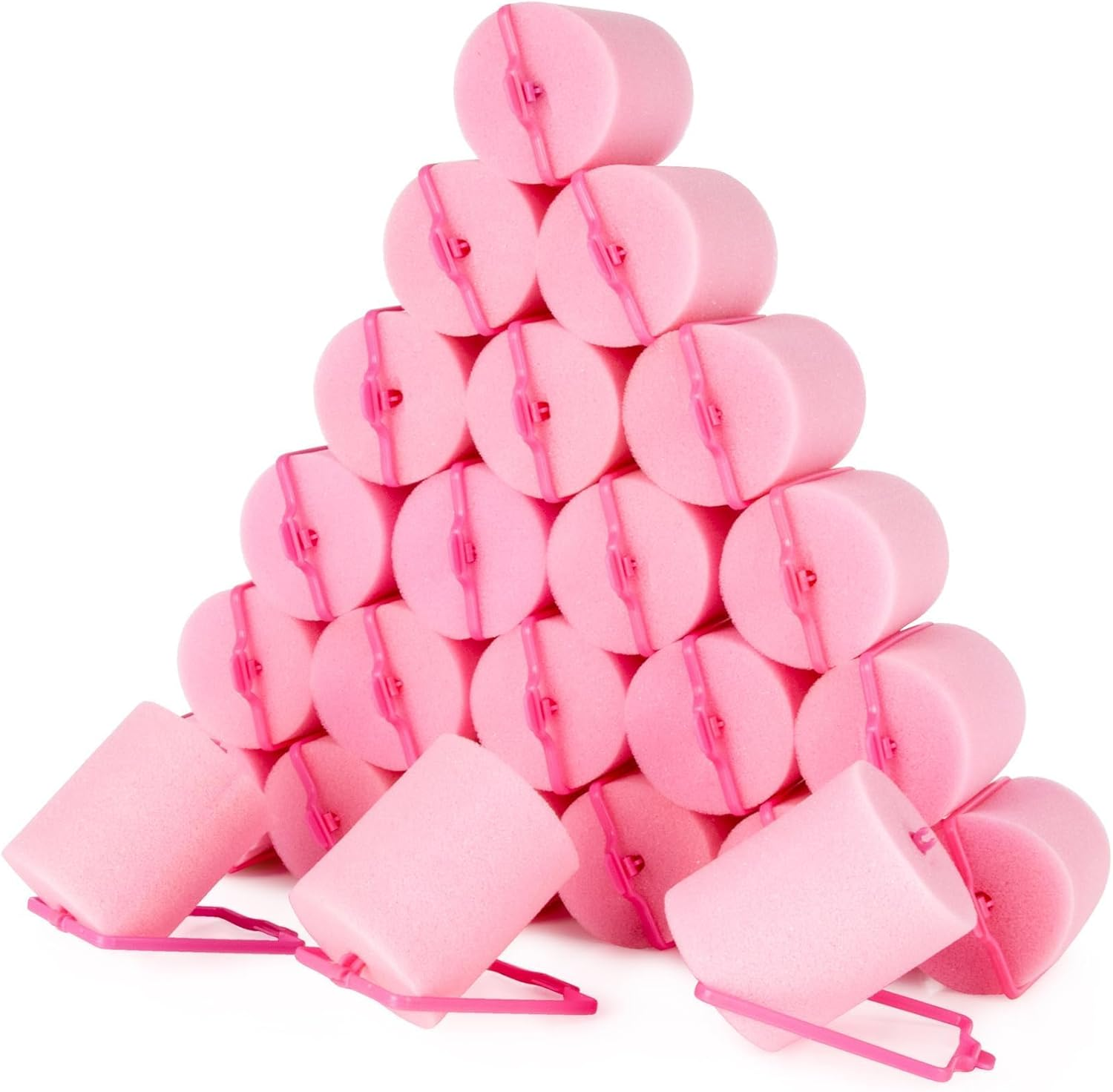 MAQIHAN 24PCS Foam Hair Rollers - 1.89 Inch Large Sponge Rollers for Heatless Hair Curler for Short/Long Hair Sleep Rolos Para Cabello Jumbo Sponge Curlers Soft Sleeping Thin Curl Overnight Rulos image number 4