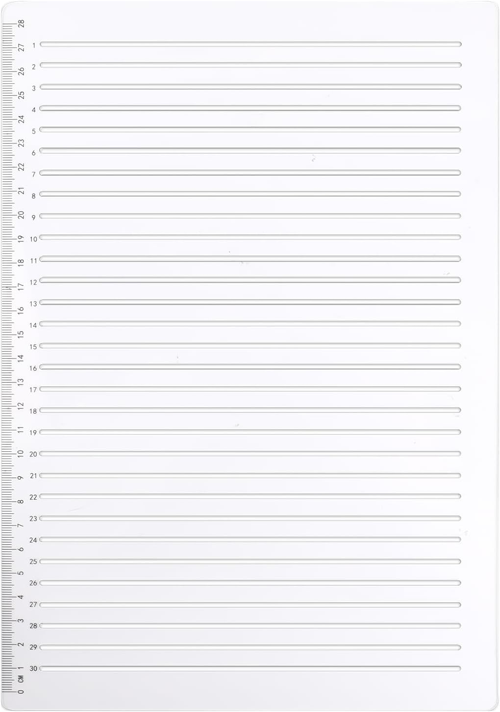 Xinjoduz Plastic Straight Line Stencil Template 11.7"&times; 8.1" Clear Line Spacing Journal Stencils Drawing Calligraphy Stencils Measuring Ruler Template Envelope Supplies for Card Paper Lettering Writing