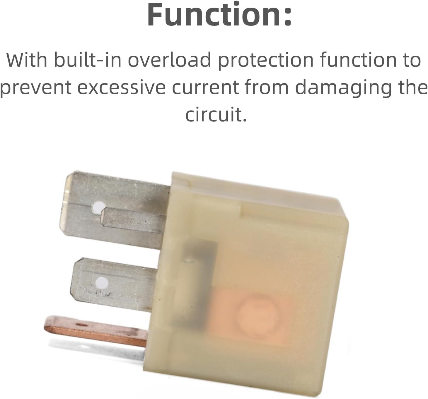 Ruimou 1Pcs 4Pin DC 12V Automotive Fuel Pump Relay Replacement Compatible with AUDI A3 Compatible with VW GOLF 3 4 T4 T5 BUS image number 1