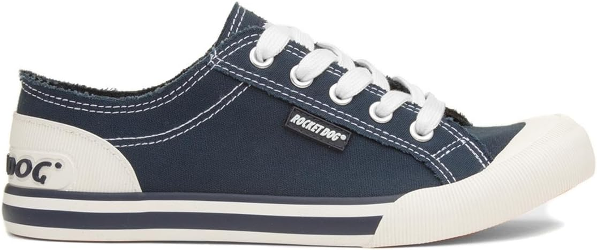 Rocket Dog Jazzin Butterfly Womens White Canvas image number 2