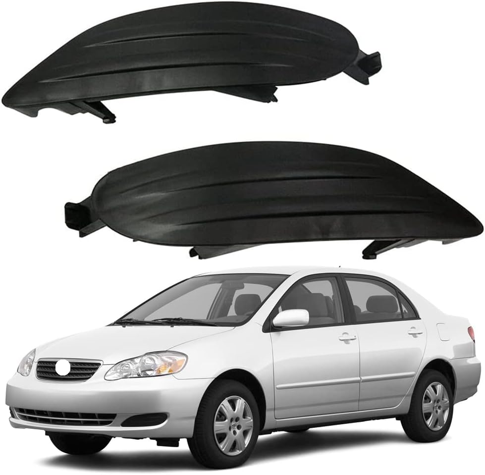 Bestparts New Pair of Fog Light Lamp Bumper Covers Insert RH LH for Toyota Corolla 2005 2006 2007 2008,52127-02170,5212702170,52128-02200,5212802200,TO1039107,TO1038107, 14.6 X 4.3 X 2.4 Inches