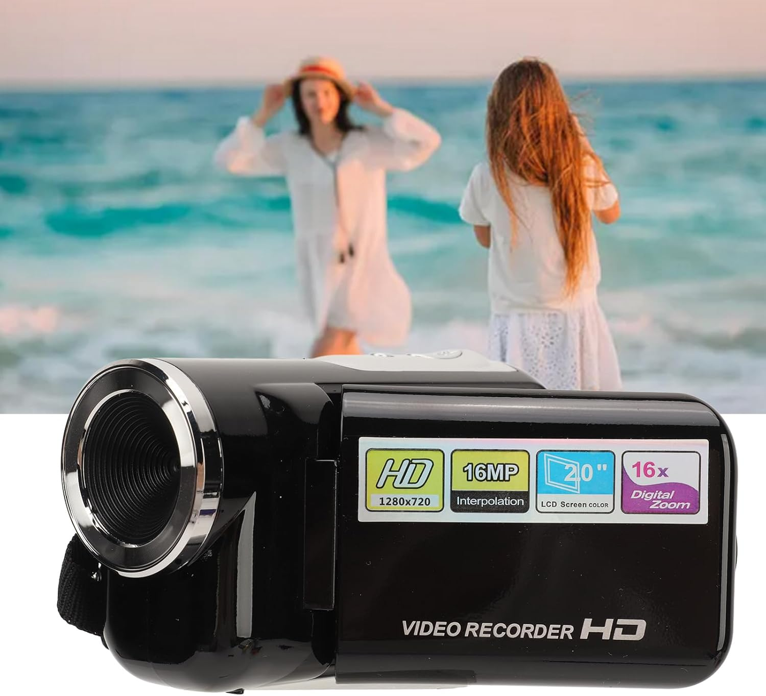 Video Camera for Kids, 1080P HD Digital Kids Camera Camcorder Video Recorder with 2.0 Screen for Boys Girls 3-10, 16X Zoom, Birthday Christmas Holiday Gifts image number 6