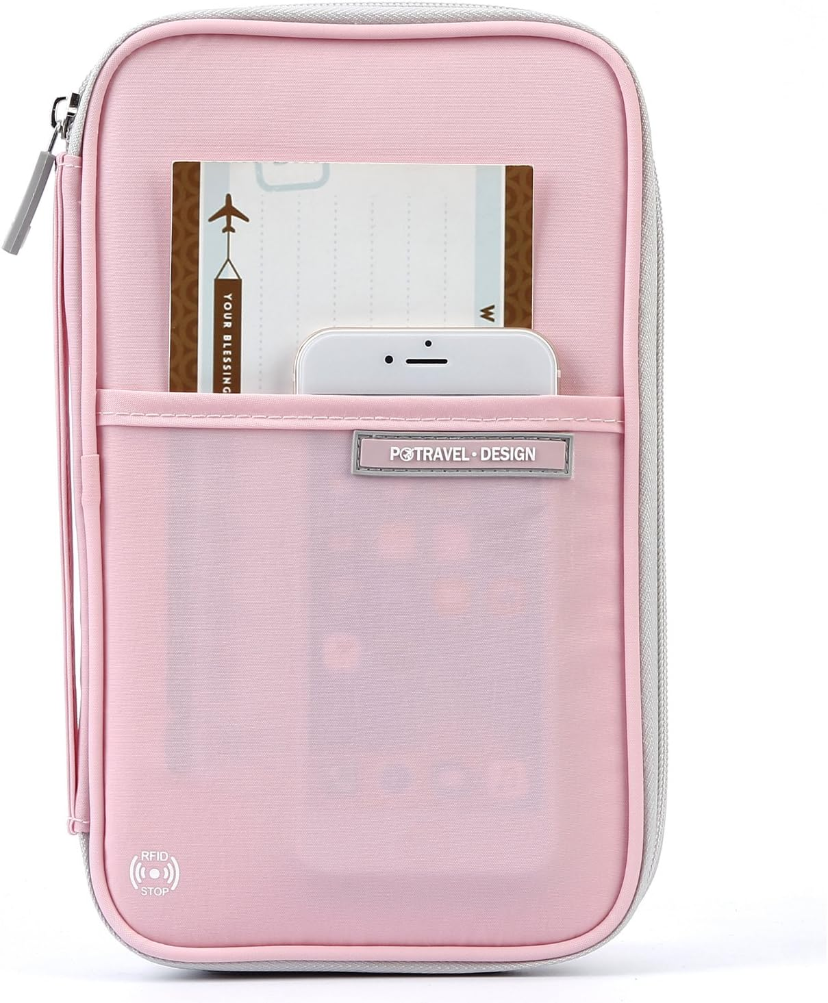 MAOORTY RFID Family Passport Holder Travel Wallet Waterproof Holiday Document Organiser for Credit ID Cards Boarding Passes Flight Tickets Cash Travel Accessories