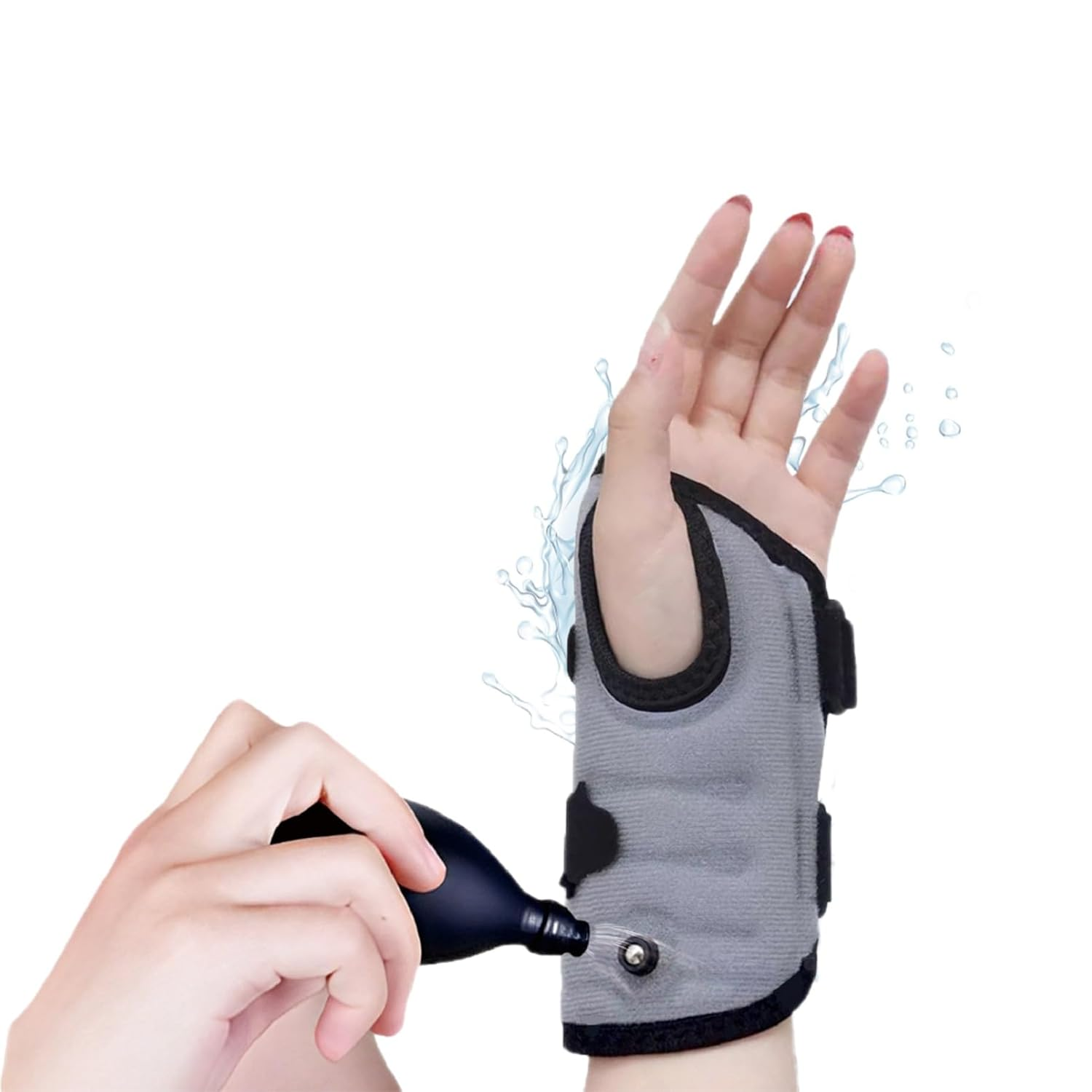 Avaneeny Wrist Brace for Carpal Tunnel Night Support, Inflatable Wrist Support with Air Compression for Relieving Pain Caused by Tendonitis, Arthritis and Sprains, Adjustable Hand Brace -Left image number 4