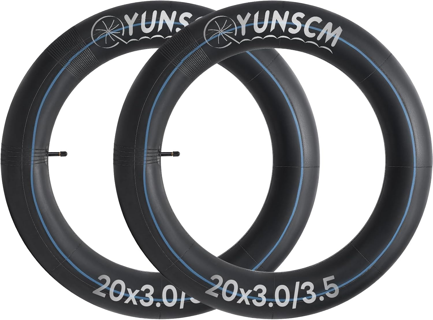 Yunscm 2 Pcs,20X3.0 Tube,20X3.0 Fat Bike Tubes Heavy Duty,Schrader Valve 32Mm,20X3.0/3.5 Bike Inner Tubes,Fat Bicycle Tube 20 3.0,Mountain Bike Tube 20 3.0,20X3.5 Bike Tubes,Fat Bike Tube 20 Inch 3.0 image number 3