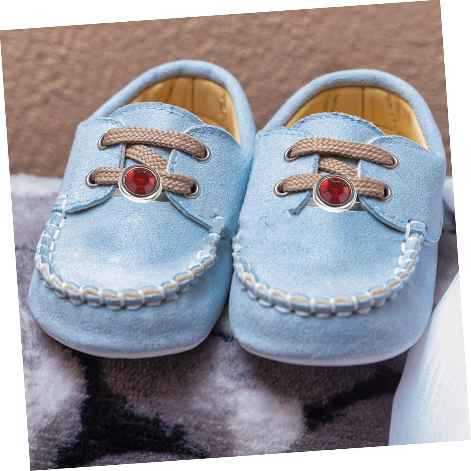 100Pcs Red Metal round Diamond Brads for Scrapbooking Greeting Cards DIY Paper Crafts Smooth Burr-Free Edges image number 4