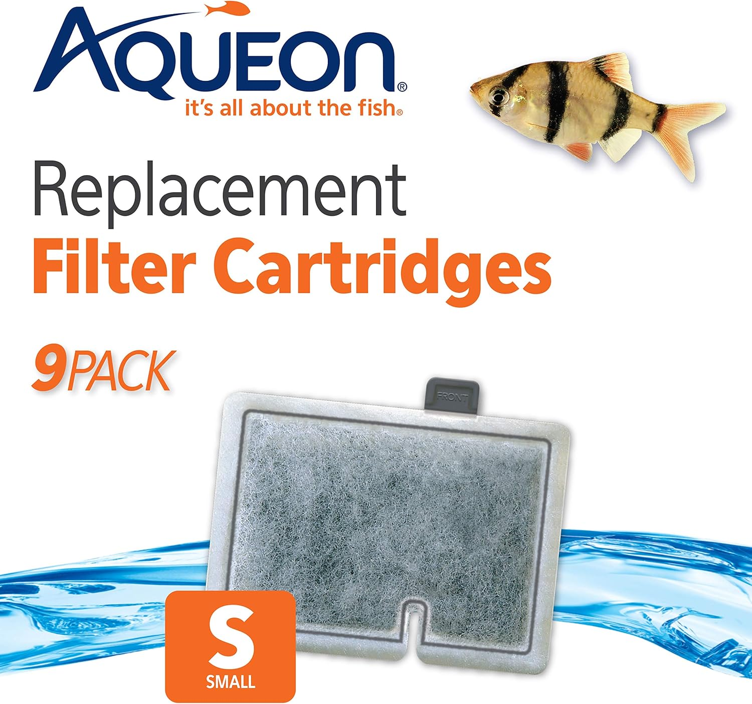 Aqueon Aquarium Fish Tank Replacement Filter Cartridges Small - 9 Pack image number 3