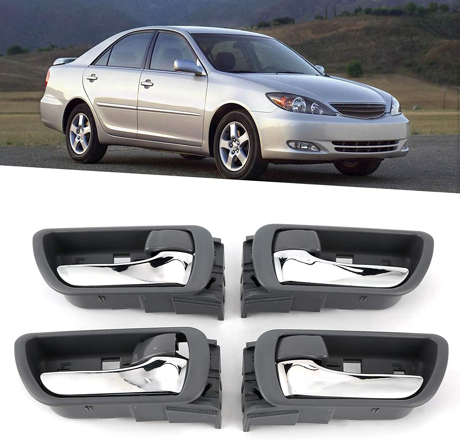 RASTKY Inner Door Management of 4 Pieces of Complete Driver and Passenger Side 69206-33030 for Camry 2002-2006 image number 5