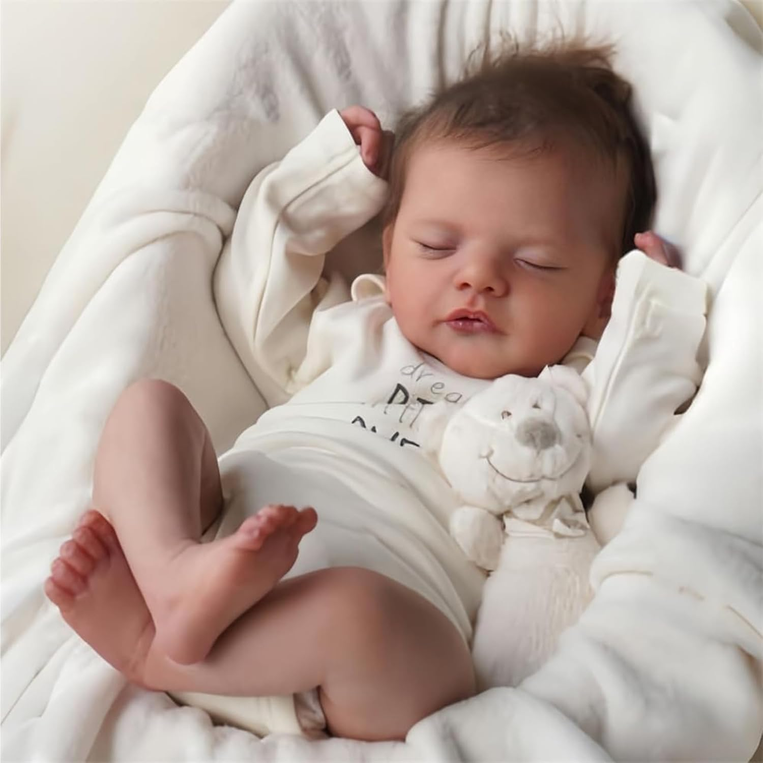 ZIYIUI Lifelike Dolls Reborn Baby Doll Girl Handmade Silicone Reborn Baby Doll Outfit 48 Cm Kids Toy image number 3