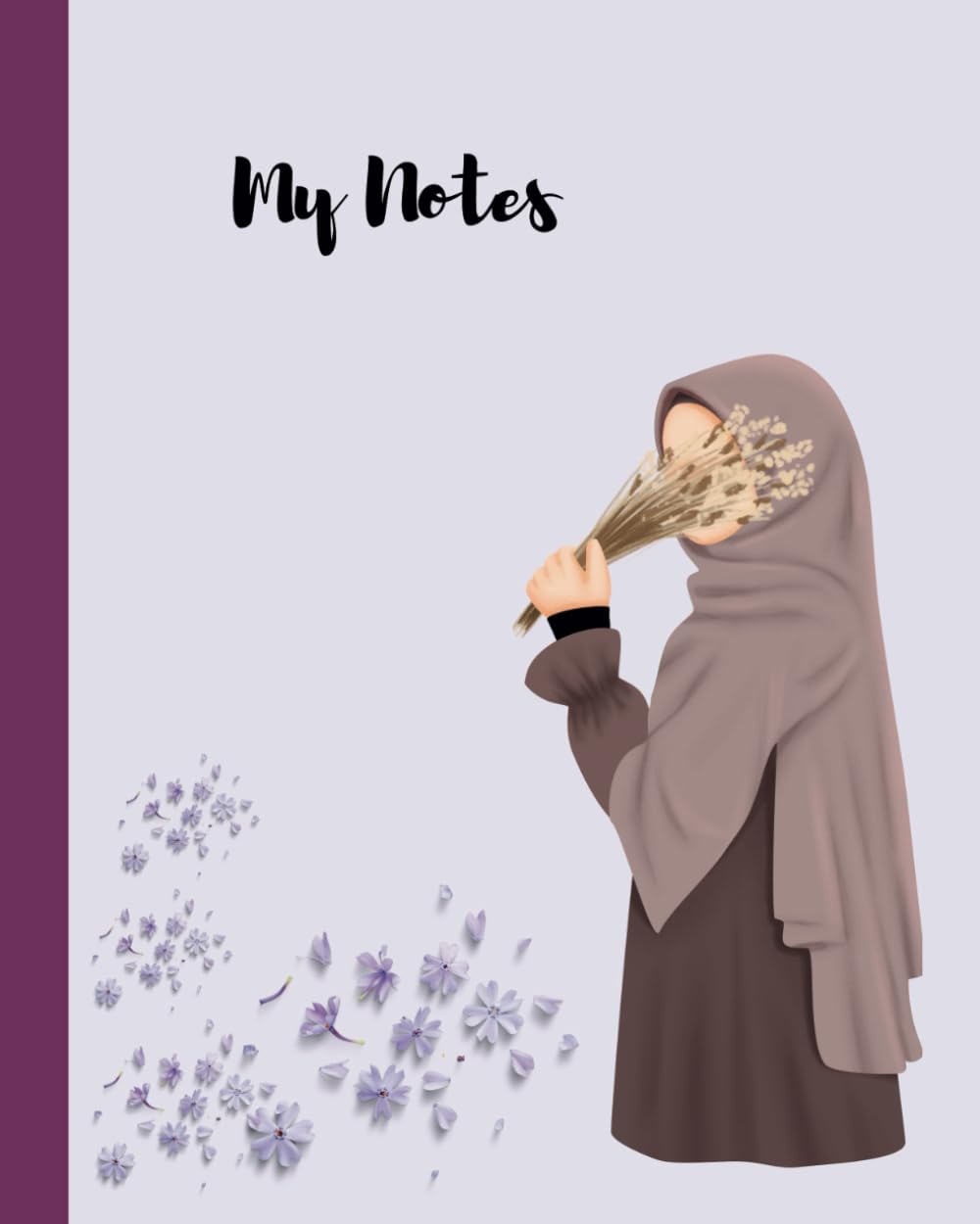 Islamic Composition Notebook: Muslim Woman Illustration | Journal for College, Students, School, Work, Office | Wide Lined