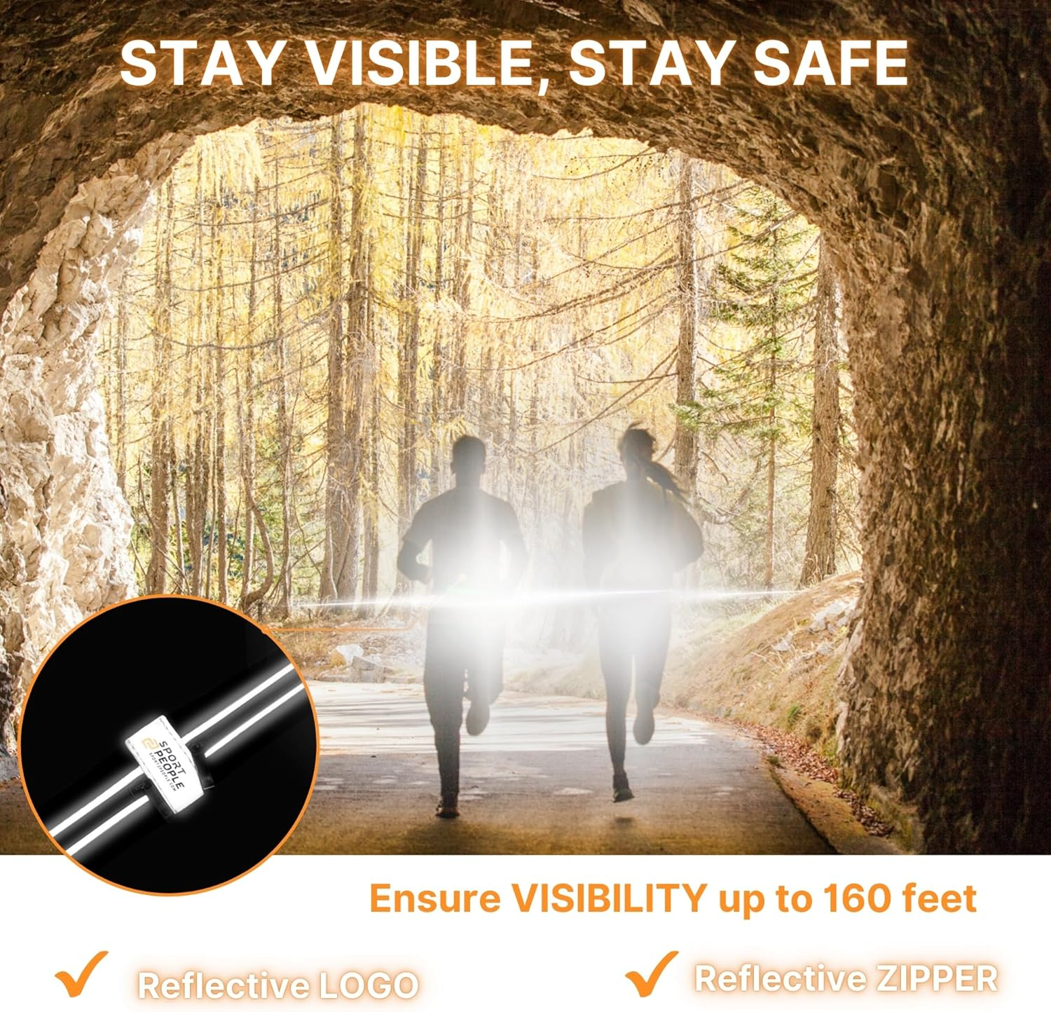 Water-Resistant Running Belt for Men and Women, Running Fanny Pack for Hands-Free Workout, Phone Holder for Running, Freerunning Reflective Waist Pack, Money Belt - Army Green image number 6