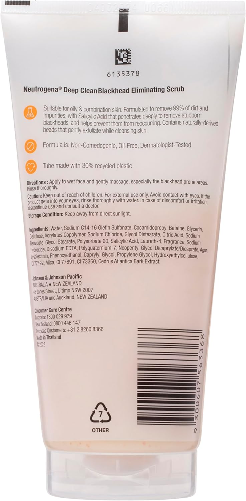 Neutrogena Deep Clean Blackhead Eliminating Scrub 150 G image number 2