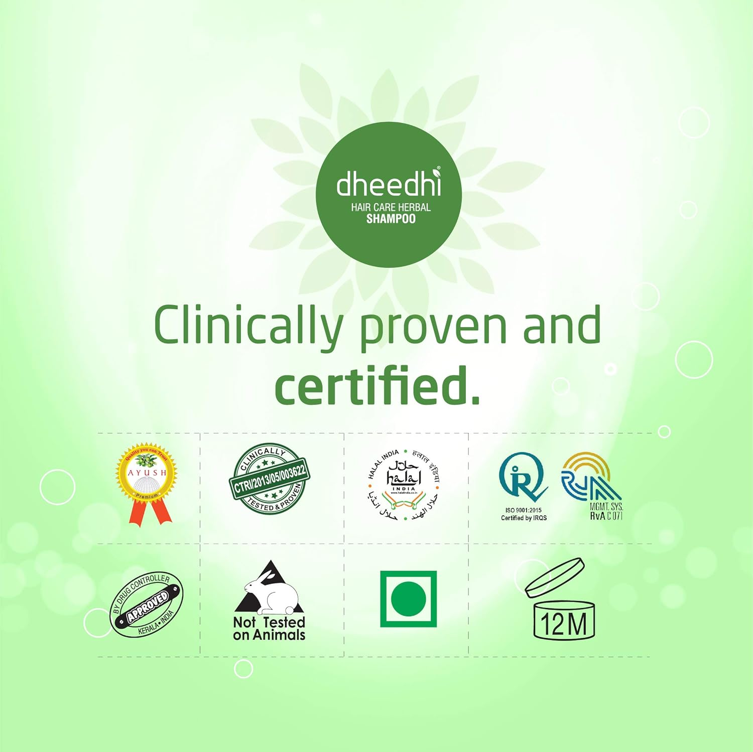 Dhathri Neelibhringadi Keram Hair Oil 100Ml image number 3