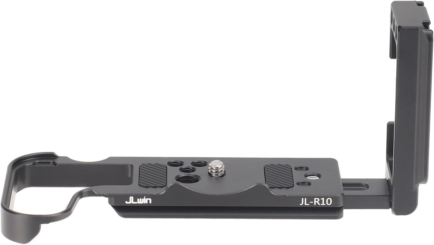 FOTGA Quick Release Plate L-Shaped Bracket L-Bracket Vertical Expandable Plate for Canon EOS R10 Camera, Compatible with DJI Ronin RS2/RSC2/RS3/RS3 Pro/Rs3 Mini Stabiliser Arca Swiss image number 2