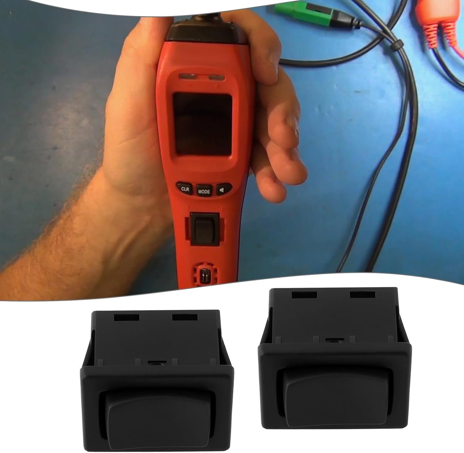 Emsea 2Pcs Rocker Switches Replacement 6A 250VAC / 10A 125VAC Switch Part PPTK0021 Compatible with Power Probe PP3 PP3S PP3Z PP4 image number 1