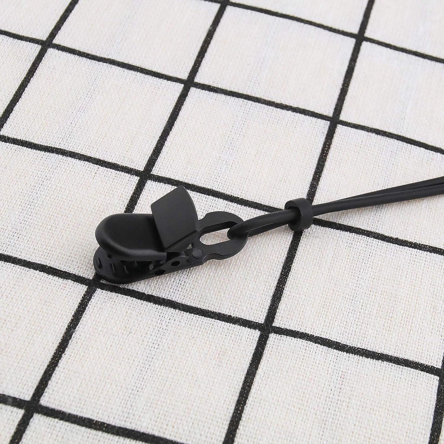 Emsea Hearing Aid Clip Holder Anti-Lost Lanyard Safety Retainer Retention Cord Protector Silicone Black for Adults Seniors Kids image number 6